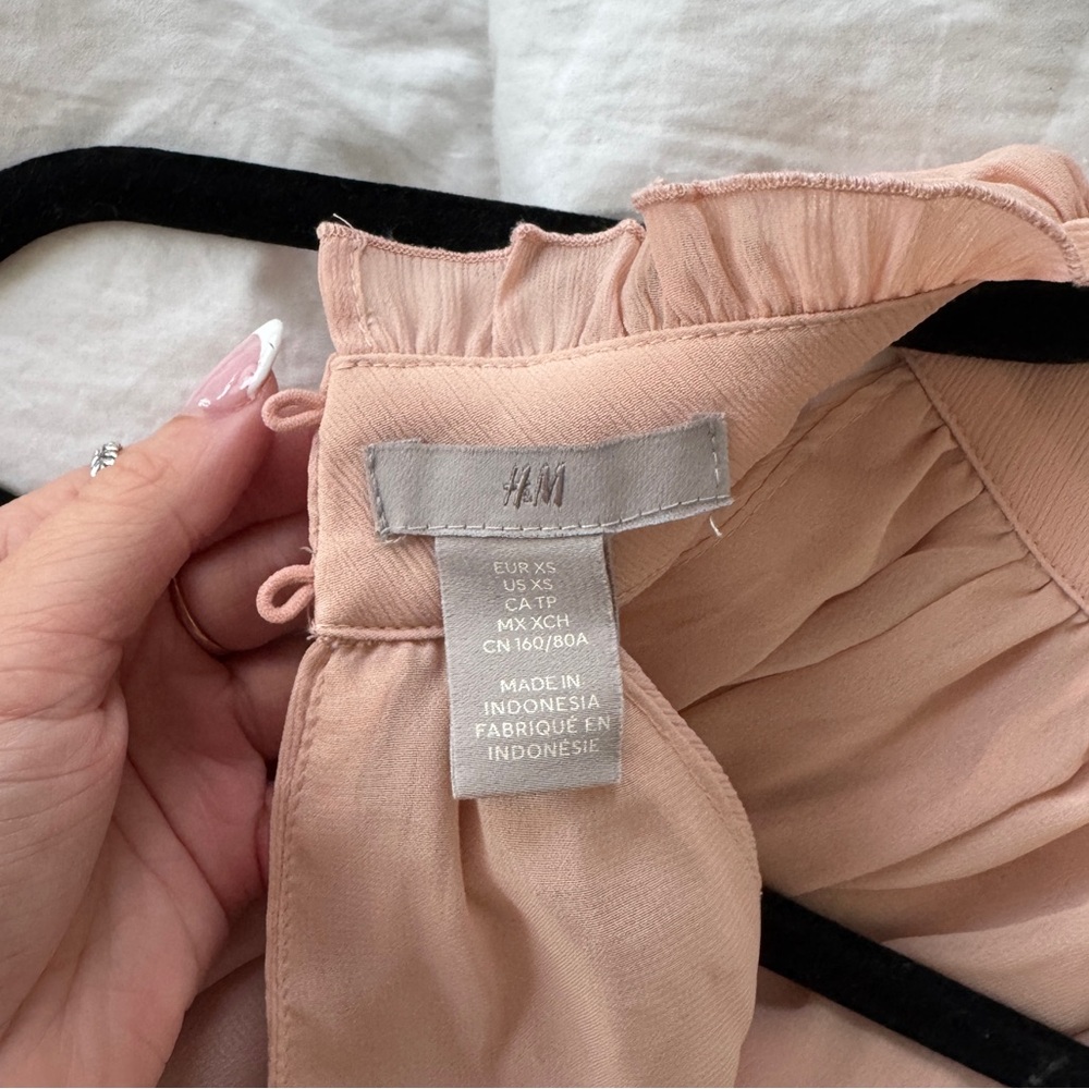 H&M Light Pink Ruffled Halter Top - Picture 4 of 6